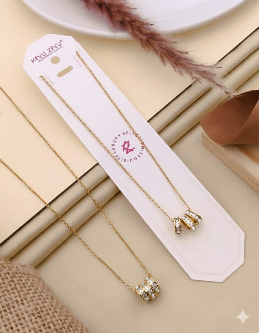 Interlocking Ring Necklace