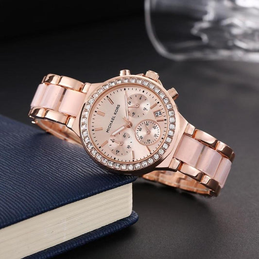 Michael kors Diamond Metal Belt Women's Watch