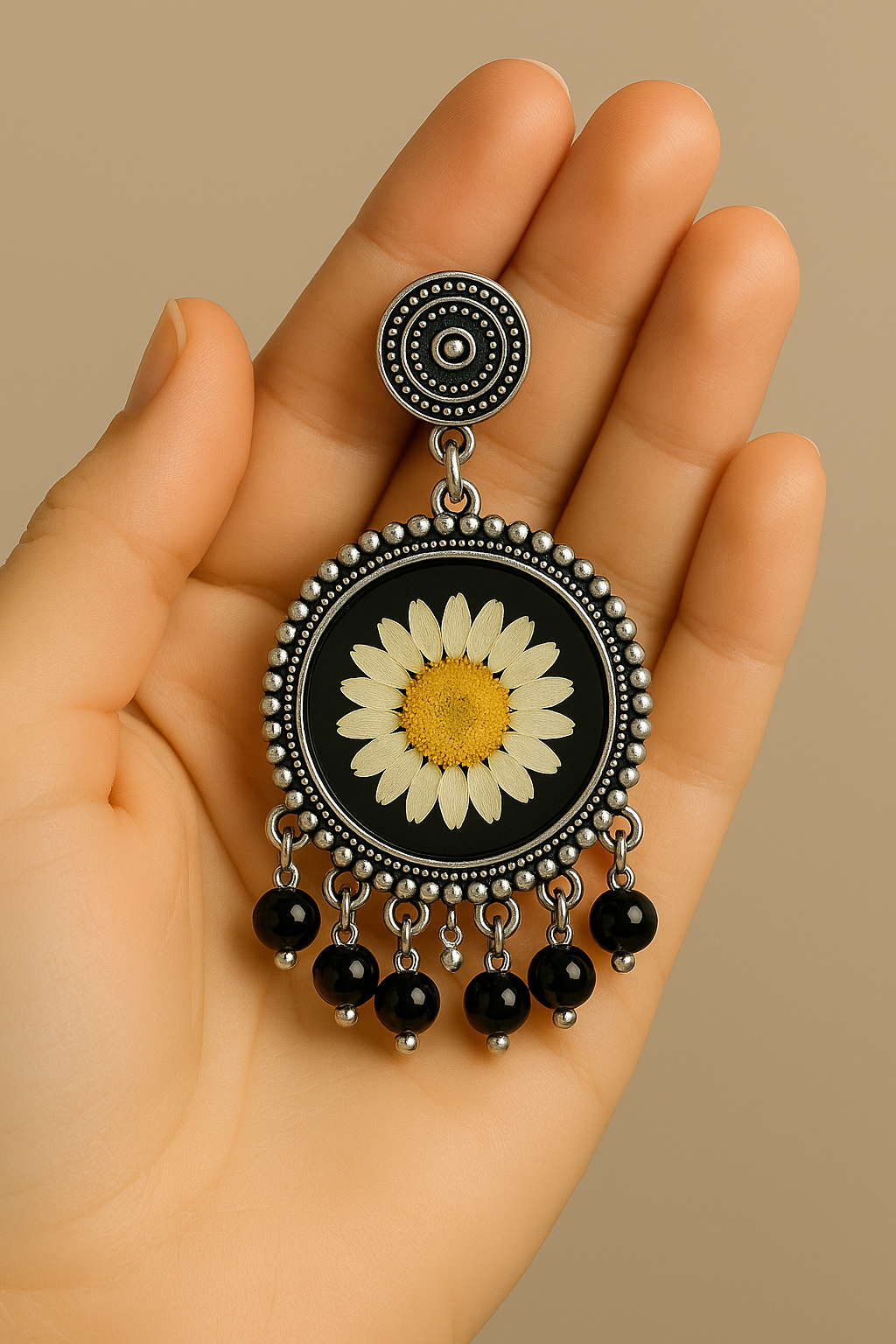 Handcrafted Resin Flower Earrings for Women