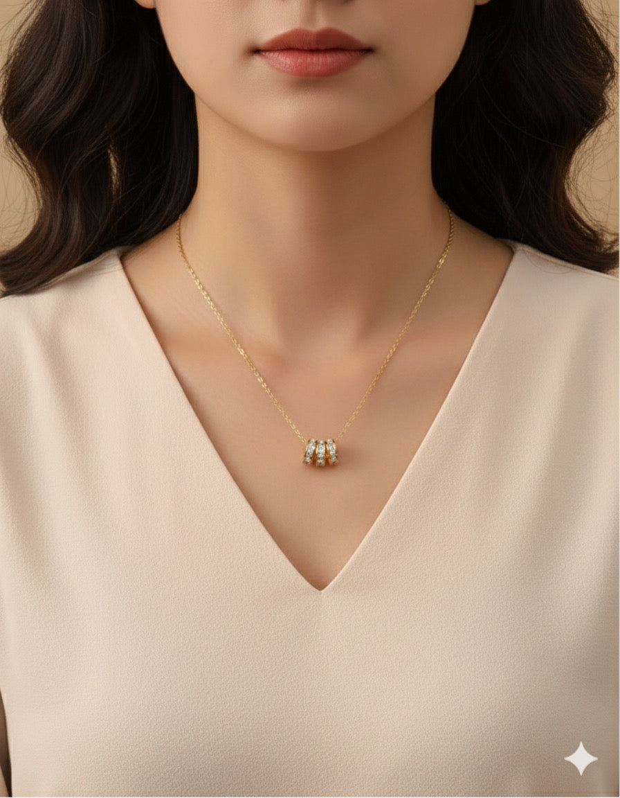 Interlocking Ring Necklace