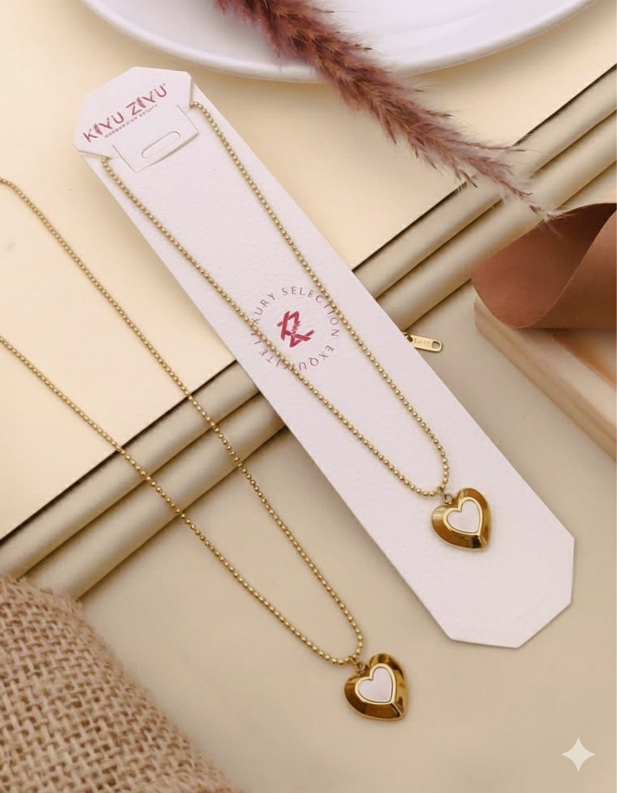 The Golden Heart Locket Necklace