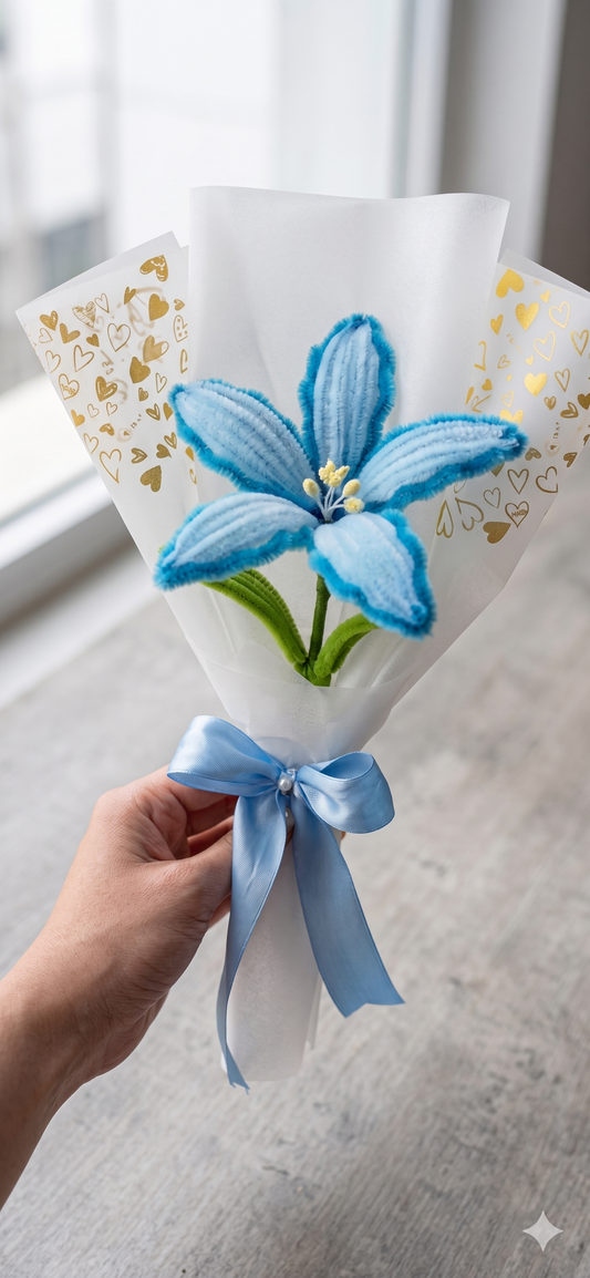 Blue Forever Bloom Bouquet 💙